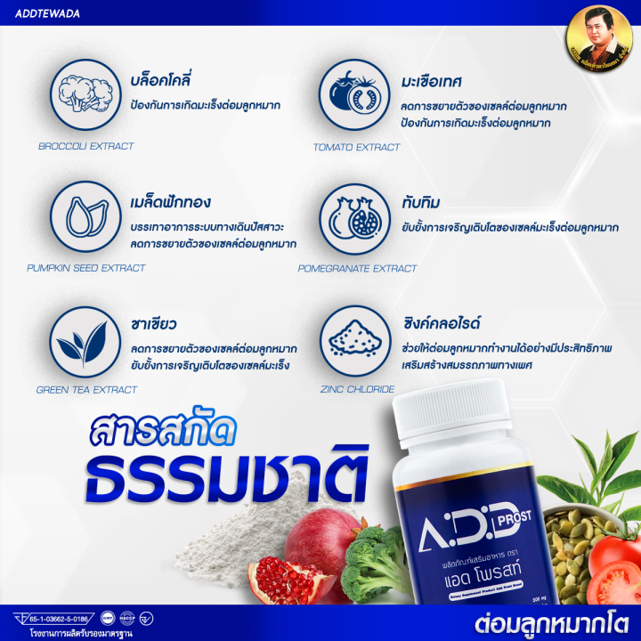 แอดโพรสท์-add-prost-ของเเท้-100-1-กระปุก-อาหารเสริมบํารุงต่อมลูกหมาก-วิตามินต่อมลูกหมากโต-ปัญหาฉี่บ่อย-ฉี่ไม่ขัด-ฉี่พุ่งปกติ