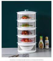 Food  Storage  Shelf  ชั้นครอบอาหาร  ชั้นเก็บอาหาร 5 ชั้น 24*24*43 cm สีขาว ST210324-56