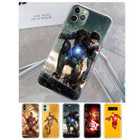 T-16 Avengers Iron Man โปร่งใส อ่อนนุ่ม ซิลิโคน TPU เคสโทรศัพท์ หรับ iPhone 13 14 G9 Moto 12 G8 Play Mini SE Power Max Plus Pro