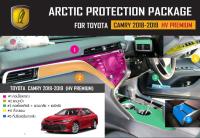 TOYOTA CAMRY HV PREMIUM (2018-2019) ฟิล์มกันรอยรถยนต์ ภายในรถ PianoBlack by ARCTIC - ครบเซ็ตภายใน