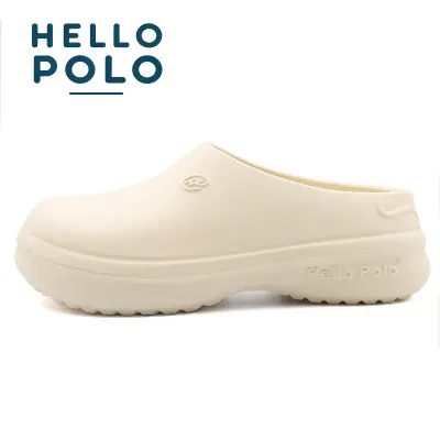 Hello Polo รองเท้าแตะ รองเท้าหัวโต รองเท้าแตะผู้หญิง พื้นหนา รองเท้านิ่มเหมือนเหยียบอึ กันลื่น เหมาะกับฤดูร้อน ในร่มและกลางแจ้ง HP8009W