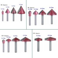 1Pc 6Mm V Bit Cnc Solid Carbide End Mill 3d Router Bits สำหรับไม้ทังสเตนงานไม้ Mdf Milling Cutter 60 90 120 150องศา