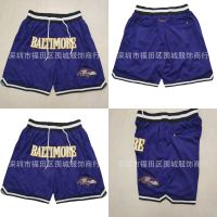 NEW Just Don Nfl 2022 Crow Purple Pocket Soccer Sports Basketball Pants Baseball Shorts Y727