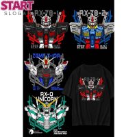 START  เสื้อยืด เสื้อยืด Gundam Anime T-Shirt Round Neck Short Sleeve 180g Cotton Original Fashion TShirt (M-3XL) Unisex