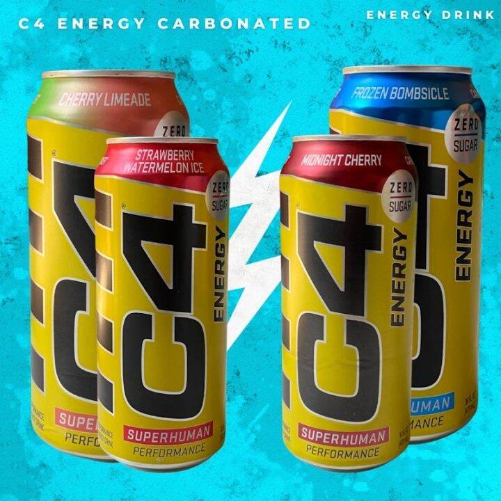 NEW 2023 ♨ C4 Energy Carbonated Drink 16Oz New Flavor Available Sold ...