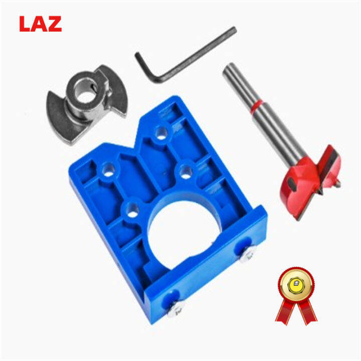 35mm Hinge Hole Jig Drill Guide Set Diy Woodworking Door Hole Opener