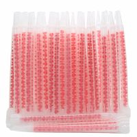 50pcs Static Mixing Nozzles Plastic Mixed Tube Glue Mixer Nozzle for Epoxy Resin Adhesives Beautiful Grouting Construction Tools