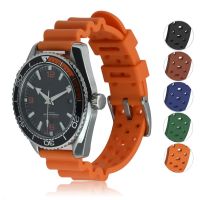 Corrugated Silicone Rubber Watch Strap 20mm 22mm Quick Release Watchbands Diving Waterproof For Each Brand Watches Band