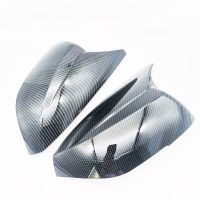 2pcs Carbon Fiber Look Car Side Mirror Cover Cap Trim For INFINITI Q50 Q70 2014-21