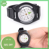 ?【Lowest price】Jay ยุทธวิธีข้อมือเข็มทิศพิเศษสำหรับทหารกลางแจ้ง survival Watch Black BAND