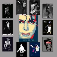 Michael Jackson โปสเตอร์เพลงป๊อปที่มีชื่อเสียงนักร้องผ้าใบพิมพ์โปสเตอร์สำหรับ Room Bar Wall Decor Morden Wall Art