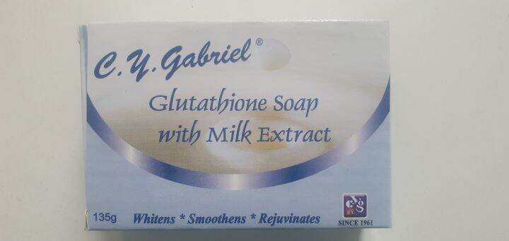 C.Y. Gabriel Glutathione Soap with Milk Extract 135g Whitens Smoothens ...