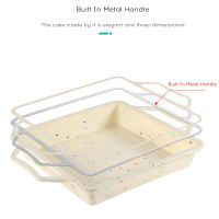 Non-Stick Cake Baking Tray Square Silicone Cake Pop Mold Dessert Pastry Tools Happy Birthday Cake Mold Bread Pan