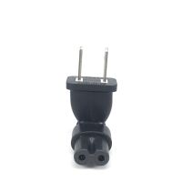 US NEMA 5 15P TO IEC320 C7 conversion plug Japan American rules 2 Pin to IEC 320 C7 RIght Angle AC adapter