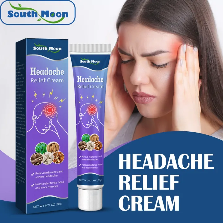 South Moon Headache Relief Cream Herbal Headache Relief Dizziness Relief Reduce Stress