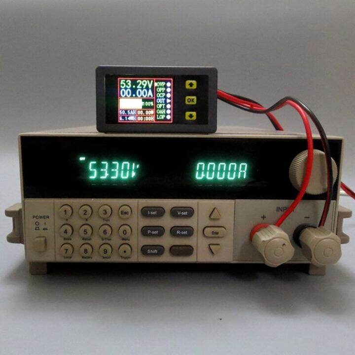 เครื่องทดสอบการคายประจุมัลติมิเตอร์แบบดิจิทัล-dc-0-90v-0-20a-โวลท์-แอมป์มิเตอร์