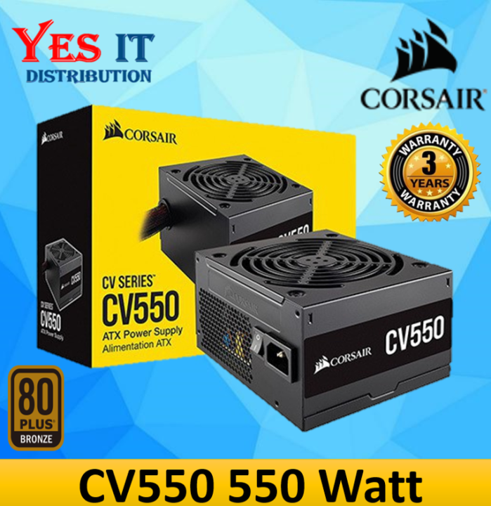 Corsair CV Series CV550 550 Watt 80 PLUS BRONZE Power Supply | Lazada