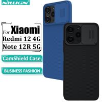 NILLKIN เคสสำหรับ Xiaomi Redmi Note 12R 5G,เคสกล้องเลื่อนหรูหรากันกระแทกเคสสำหรับ Redmi หลัง Note12 5G 4G