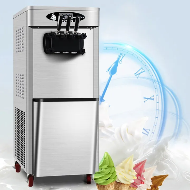Commercial Ice Cream Machine Stainless Steel Automatic Cleaning Ice