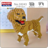 Balody 18243 Animal World Golden Retriever Dog Stand Pet Doll Model Mini Diamond Blocks Bricks Building Toy for Children no Box