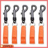 FZIPUA 4pcs การอยู่รอดฉุกเฉิน ตะขอปีนเขา สัญญาณกู้ภัย สีส้มสีส้ม นกหวีดภูเขา ใช้ซ้ำได้ พร้อมคลิปหนีบ นกหวีดเพื่อความปลอดภัย กิจกรรมกลางแจ้งกลางแจ้ง