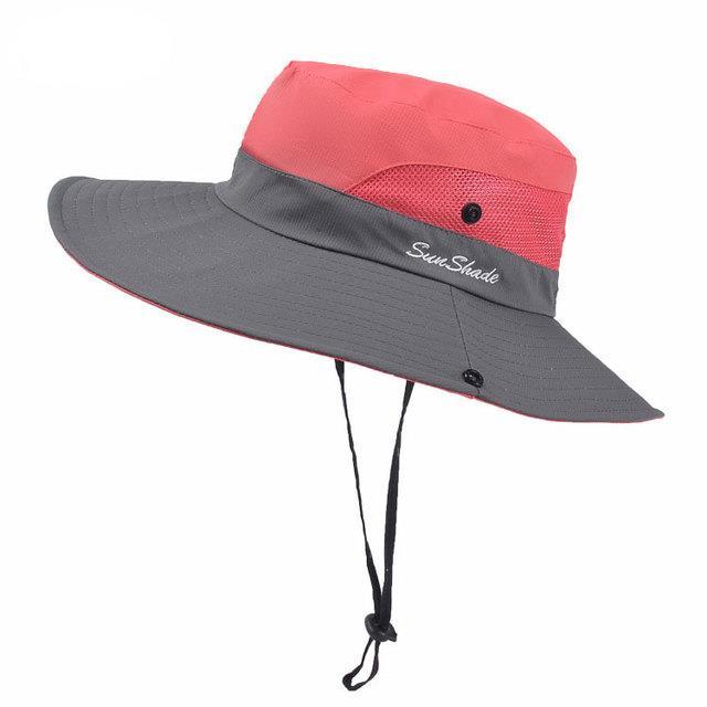 cc-parents-child-fishing-hat-2023-ponytail-outdoor-uv-protection-large-wide-brim-bob-hiking