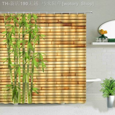 【CW】☄  Chinese Shower Curtain Wood Grain Pattern Starfish Fabric Cortina Baño