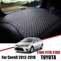 Alas Bagasi Mobil หนังสำหรับ Toyota Corolla 2012 2013 2014 2015 2016 2017 2018ถาดไลเนอร์กระบะแผ่นอุปกรณ์ตกแต่งรถยนต์ผ้าคลุมรองเท้าบู๊ท