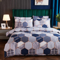 Modern Bedding Set Nordic Geometric Pattern Single Double Bed Luxury Duvet Cover Set Pillowcase Duvet Covers Home Textile Garden