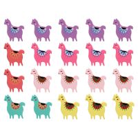 Alpaca Pushpin Bulletin Board Pushpins Lovely Thumb Tacks Wooden Thumbtacks Cartoon Decorative Pattern Clips Pins Tacks