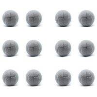 12 PCS Precut Walker Tennis Ball for Furniture Legs and Floor Protection, Heavy Duty Long Lasting Felt Pad Covering,Grey