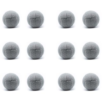 12 PCS Precut Walker Tennis Ball for Furniture Legs and Floor Protection, Heavy Duty Long Lasting Felt Pad Covering,Grey