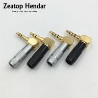 1Pcs Right Angle 3.5 Audio Plug 3.5mm 3 / 4 Pole Male Stereo Jack Adapter for DIY Repair Earphone Headphone Soldering Connector