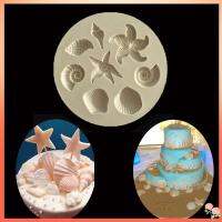 CHANFEN Gumpaste เครื่องมือทำเพสตรีการตกแต่งเค้ก Sugarcraft Fondant หอยสังข์แม่พิมพ์ซิลิโคนอบ