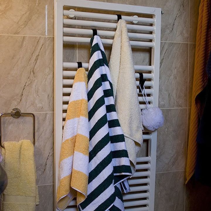 ร้อน-ไม้แขวนเสื้อคุณภาพสูงสำหรับอุ่นหม้อน้ำผ้าขนหนูรางไม้แขวนเสื้ออาบน้ำที่วางแบบตะขอที่แขวนผ้าพันคอสีขาว-percha-pleable