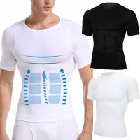 Men Weight Loss Shapewear T-Shirt Body Shaper Slimming Compression Shirts Gynecomastia Undershirt Waist Trainer Muscle Tank Tops