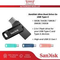 【มีในสต็อก】ไดรฟ์คู่ SanDisk Ultra TMT 32GB 64GB 128GB 256GB OTG Type-C USB 3.1แฟลชไดร์ฟสีดำ/เขียว/พีช/สีกรมท่า SDDDC3