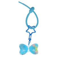 Jelly beans little bow into clear key chain liquid floating bottle little pure and fresh and car keys hang bag hang act the role of women