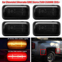 4ชิ้นเซ็ตรถ LED ไฟเลี้ยวด้านข้างสำหรับเชฟโรเลต silveradogmc Sierra 2500 3500HD