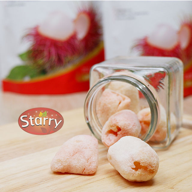 starry-freeze-dried-fruit-rambutan-เงาะฟรีซดราย-เงาะอบกรอบ-ตรา-สตาร์รี-50g-x-3-fruit-snacks