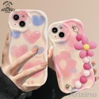 เคส OPPO Reno10 Pro 5G Reno 8T 5G Reno 8T 4G 8Z Reno 5G 7Z Reno 5G Reno6Z 5G Reno8 5G Reno6 5G Reno5 5G Reno7 4G Reno8เคสป้องกันโทรศัพท์ตกสร้อยข้อมือดอกไม้สีชมพูน่ารัก Reno4 4G