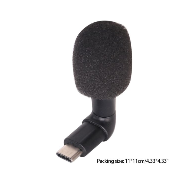uiy-004ไมค์ไมโครโฟนมือโปรลดเสียงรบกวน-ootdty-ชนิด-c-3-5มม-มินิโทรศัพท์มือถือสำหรับการพูดการสัมภาษณ์การบันทึก-vlog
