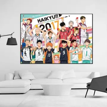 Anime cartoon Haikyuu!! Retro poster kraft paper decoration painting poster  decoration bar bedroom living room