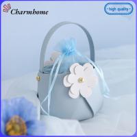 CHARMHOME สร้างสรรค์ มือถือ กระเป๋าของขวัญมือ กล่องขนม กระเป๋าขนมลายดอกไม้ กล่องบรรจุภัณฑ์ กระเป๋าของขวัญ