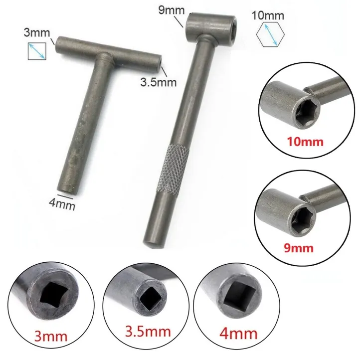 1X T Spanner Wrench 3/3.5/4mm Valve Screw Clearance Adjusting Square ...