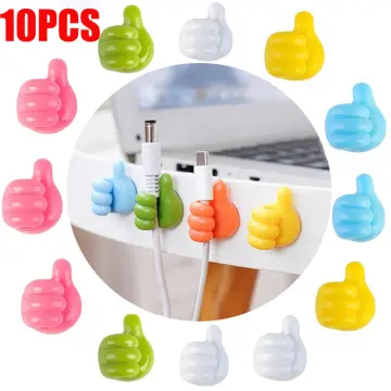 Plastic Creative Thumb Hook Data Line Organizer Desktop Data