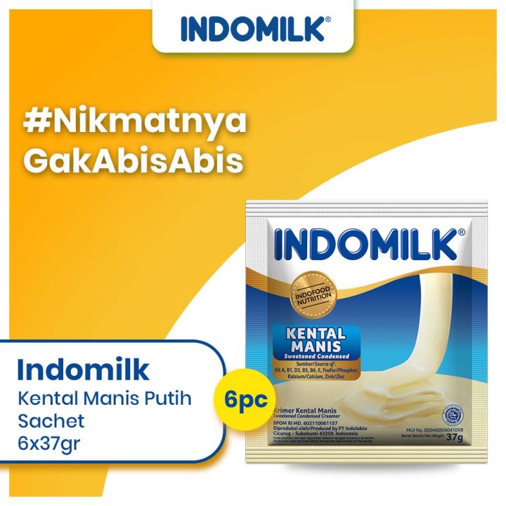 Indomilk Kental Manis Putih Sachet 6x37gr Lazada Indonesia