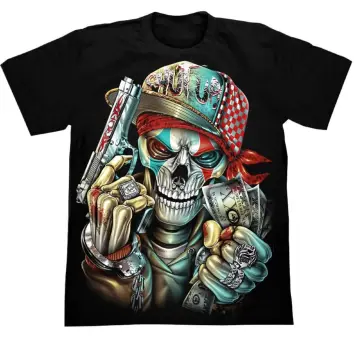 Men's Tampa Bay Buccaneers Background Skull Smoke 3D T-Shirt - Banantees