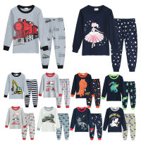 Auturn Winter Girls Wear kids Pyjamas Pijamas Children Cartoon Pajamas Boys Printed Sleepwears Tops Pants Clothing Homewear Set