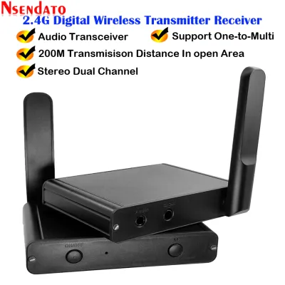 200M 2.4Ghz Hifi Digital Wireless Audio Adapter Music Sound Wireless Wifi Transmitter Receiver With 3.5mm Audio Cable For